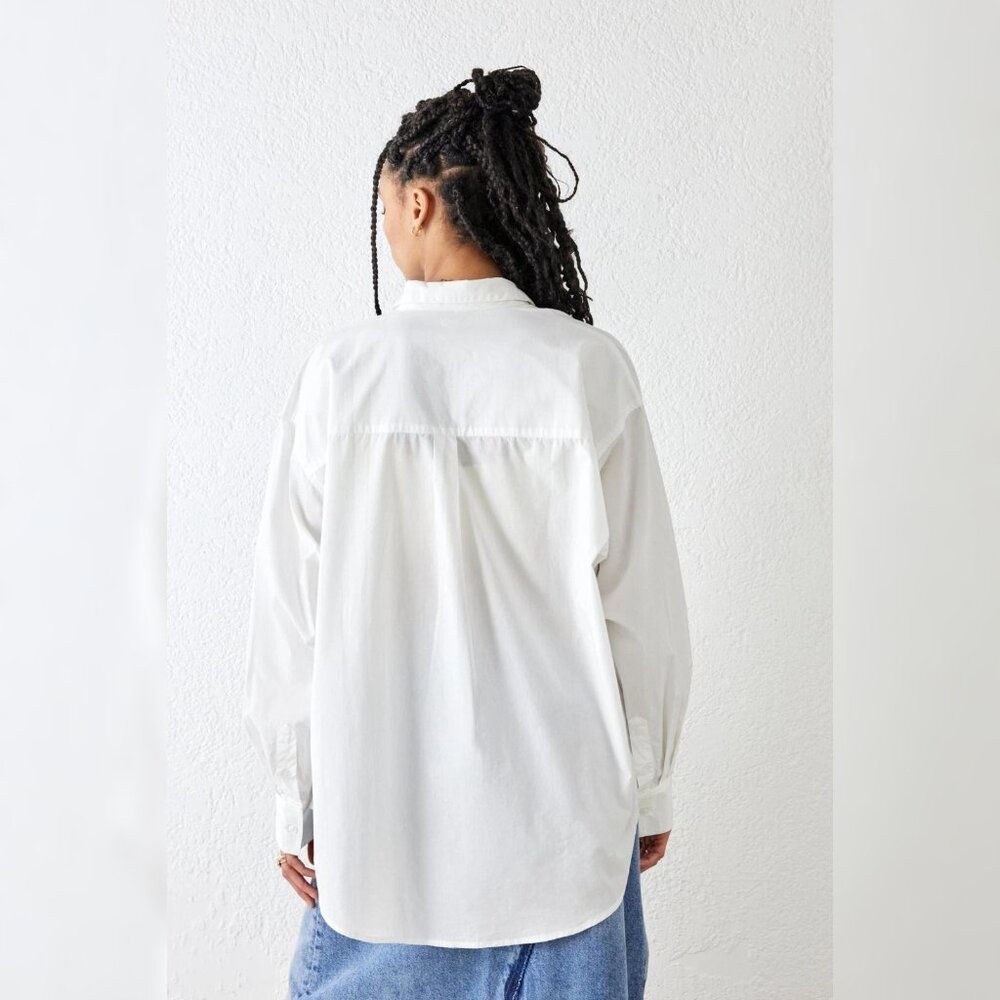 Urban Outfitters BDG Sadie Shirt Top M 8 Women Casual Long Sleeve Boho NEW 33286 - Picture 2 of 4